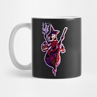 Halloween Spider Witch Black Widow Mug